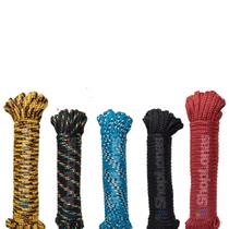 Corda Seda Trançada PET Multicores Meada 8mm com 15m Corda Seda Trançada PET Multicores Meada 8mm com 15m