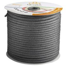 Corda Seda Trançada Preto 10mm Rolo Com 50m - Vonder