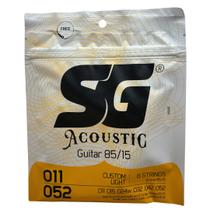 Corda SG 011 Aço Bronze 85/15 para Violão