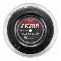 Corda Sigma Black Poly Spin 17 1.25mm Poliéster Pentagonal - Rolo com 200m