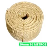 Corda Sisal 20mm 30 Metros Naval Rasada Decoração Artesatos Corda Sisal 20mm 30 Metros Naval Rasada Decoração Artesatos