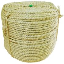 Corda Sisal 6mm 100 Metros Rasada Arranhador Gato Artesanato