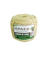 Corda Sisal 8mm APAEB Rolo com 220 metros (+-8.5 kg) - Arranhador de Gato ou Para Artesanato Corda Sisal 8mm APAEB Rolo com 220 metros (+-8.5 kg) - Arranhador de Gato ou Para Artesanato