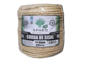 CORDA SISAL 8mm - NATURAL 220M C/3 PERNAS CORDA SISAL 8mm - NATURAL 220M C/3 PERNAS