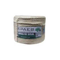 Corda Sisal Natural 8 Mm Rolo Com 220 Metros