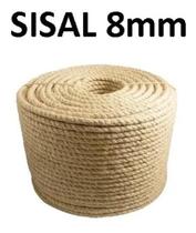 Corda Sisal Natural 8mm Artesanato Uso Geral 25 Metros Corda Sisal Natural 8mm Artesanato Uso Geral 25 Metros
