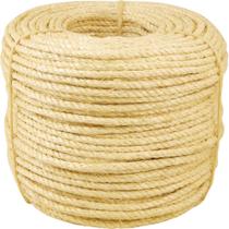 Corda sisal torcida 8,0mm 10,5kg 220 metros natural - Vonder