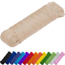 Corda TECEUM 150 pés x 7 mm de polipropileno bege, nylon, poliéster