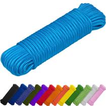 Corda TECEUM 90 pés x 10 mm, azul celeste, polipropileno, nylon, poliéster Corda TECEUM 90 pés x 10 mm, azul celeste, polipropileno, nylon, poliéster