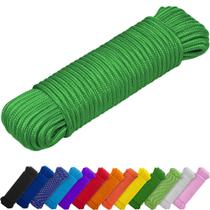 Corda TECEUM 90 pés x 10 mm, polipropileno verde, nylon, poliéster