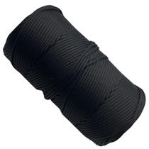 Corda Trançada 2,5mm (seda) rolo 143M Cor Preta GKL