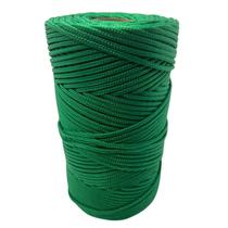 Corda Trançada 3,0mm (seda) rolo 104M Cor Verde Bandeira GKL