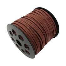 Corda Trançada De Camurça Sintética De 2,5mm 10m Fio De Couro De Veludo Coreano Para Fazer Colares E