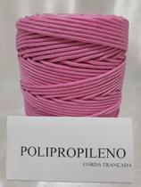 Corda Trançada Polipropileno Rosa 4mm