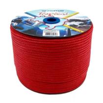 Corda Trançada PP 8mm Vermelho 1Mt