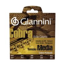 Corda Viola Caipira Giannini GESVM Media Cobre Prateado Corda Viola Caipira Giannini GESVM Media Cobre Prateado
