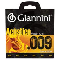 Corda Violao Aço Giannini Geswal Bronze Acustica 65/ 35 009