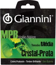 Corda Violao Giannini Genws Cristal/ Prata Sem Bolinha