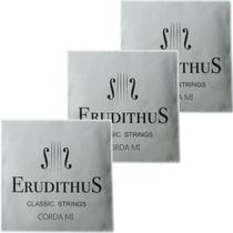 Corda Violino Erudithus 1ª Mi E Cromo (kit com 03)