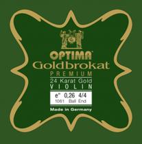 Corda Violino Optima Goldbrokat Premium 24k 4/4 Mi 0.26mm