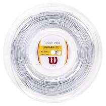 Corda Wilson Poly Pro 16L 1.30mm Prata - Rolo com 200 metros Corda Wilson Poly Pro 16L 1.30mm Prata - Rolo com 200 metros