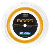Corda Yonex BG-65 Para Badminton 0.70mm Laranja - Rolo com 200 Metros