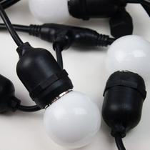 Cordão 10 bolinhas leds warm tom.m/mf bivolt uso externo ip44