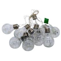 Cordão 10 Lâmpadas Incandescentes C/100 Leds Branco Quente