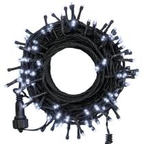 Cordão 100 Led Fixo Branco Frio 10M com Strobo 220V Cordão 100 Led Fixo Branco Frio 10M com Strobo 220V