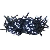 Cordão 100 Led Fixo Branco Frio 10M com Strobo 220V