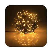 Cordão 1000 Led 8 Funções Prova D'água 80 Metros Bivolt 31v Uso Externo Natal Branco Quente