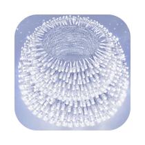 Cordão 1000 Leds Com 8 funções 90 Metros Prova D'água Fio Multicolor Natal Bivolt