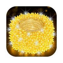 Cordão 1000 Leds Com Strobo 90 Metros Prova D'água Fio Transparente Natal Bivolt