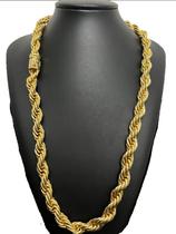 Cordão 13Mm Baiano Banhado A Ouro 18K Luxo