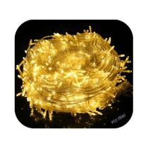 Cordão 300 Led Fixo 30 Metros Branco Quente Natal