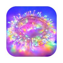 Cordão 300 Leds Com 8 funções 30 Metros Prova D'água Fio Transparente Natal Bivolt Cordão 300 Leds Com 8 funções 30 Metros Prova D'água Fio Transparente Natal Bivolt