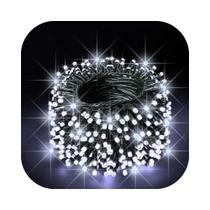 Cordão 300 Leds Com Strobo 30 Metros Prova D'água Fio Verde-escuro Natal Bivolt Cordão 300 Leds Com Strobo 30 Metros Prova D'água Fio Verde-escuro Natal Bivolt