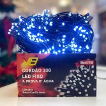 Cordão 300 Leds Fixo 30m Branco Frio Fio Verde Bivolt Cordão 300 Leds Fixo 30m Branco Frio Fio Verde Bivolt