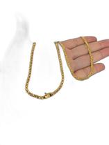 Cordão 3Mm Piastrine - Banhado A Ouro 18K