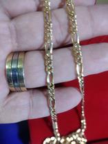 Cordão 3x1 Elos Ouro 18 Kilates 12.60 Gramas 60 Cm Oco Cordão 3x1 Elos Ouro 18 Kilates 12.60 Gramas 60 Cm Oco