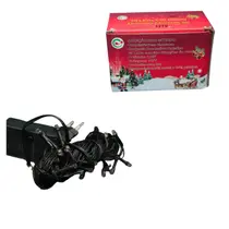 Cordão 50 Leds Warm - 8 funções - Chibrali - COLORIDO C/ FIO VERDE