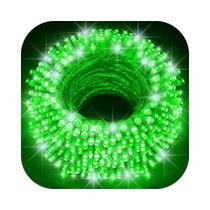 Cordão 500 Leds Com Strobo 50 Metros Prova D'água Fio Multicolor Natal Bivolt