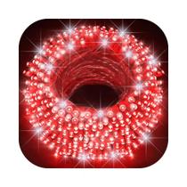 Cordão 500 Leds Com Strobo 50 Metros Prova D'água Fio Multicolor Natal Bivolt