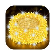 Cordão 500 Leds Com Strobo 50 Metros Prova D'água Fio Transparente Natal Bivolt