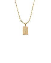 Cordão 50Cm Masculino Feminino Pingente Letra F Banhado Ouro