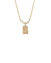 Cordão 50Cm Masculino Feminino Pingente Letra J Banhado Ouro