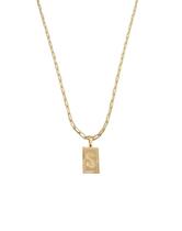 Cordão 50Cm Masculino Feminino Pingente Letra S Banhado Ouro