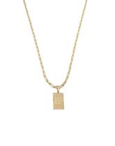 Cordão 60Cm Masculino Feminino Pingente Letra W Banhado Ouro