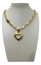 Cordão 6mm Tijolinho Feminino + Pingente Banhado A Ouro 18k Cordão 6mm Tijolinho Feminino + Pingente Banhado A Ouro 18k