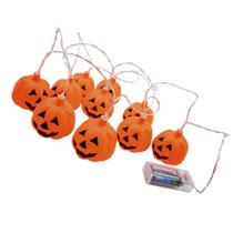 Cordao Abobora Hallowen Festa Decoraçao Dia Das Bruxas Lampada Iluminaçao Terror Susto Horror Medo Assustador